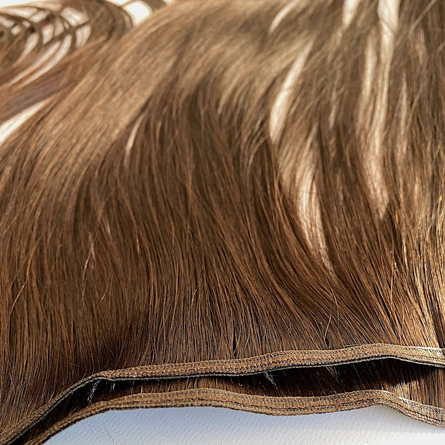 Flat Weft Echthaar Extensions