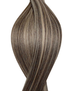 Echthaarverlängerungen 55 Cm, Keratin-U-Tip – Balayage Platinblond, 50 Strähnen, Voluminös & Natürlich