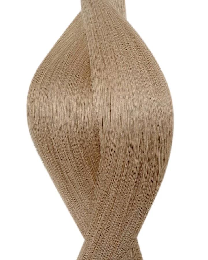 Echthaarverlängerung in Haarfarbe Dunkel Aschblond für Keratin Bonding Extensions
