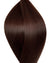 Echthaarverlängerung in Haarfarbe Dunkelbraun für Keratin Bonding Extensions
