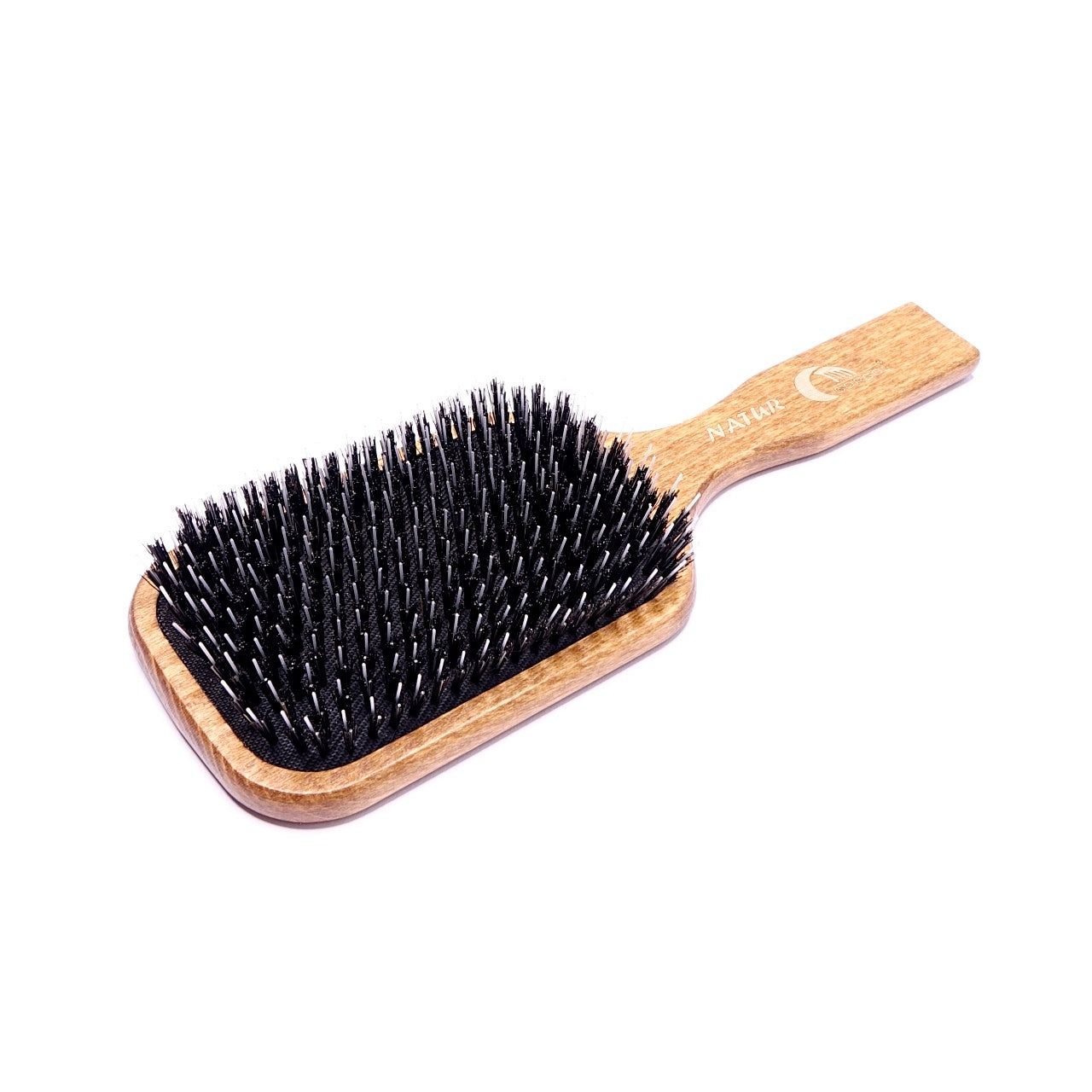 Paddle Bürste aus Wildschweinborsten für Premium Echthaar Extensions