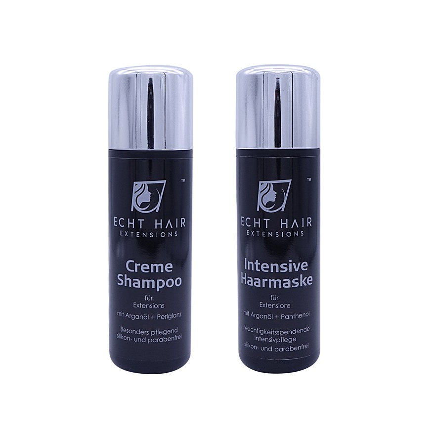 Basic Haarverlängerung Pflege Set Cremeshampoo & Intensivehaarmaske