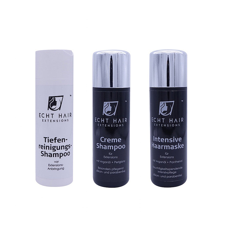 Echthaarverlängerung Pflegeset-3 Teile
