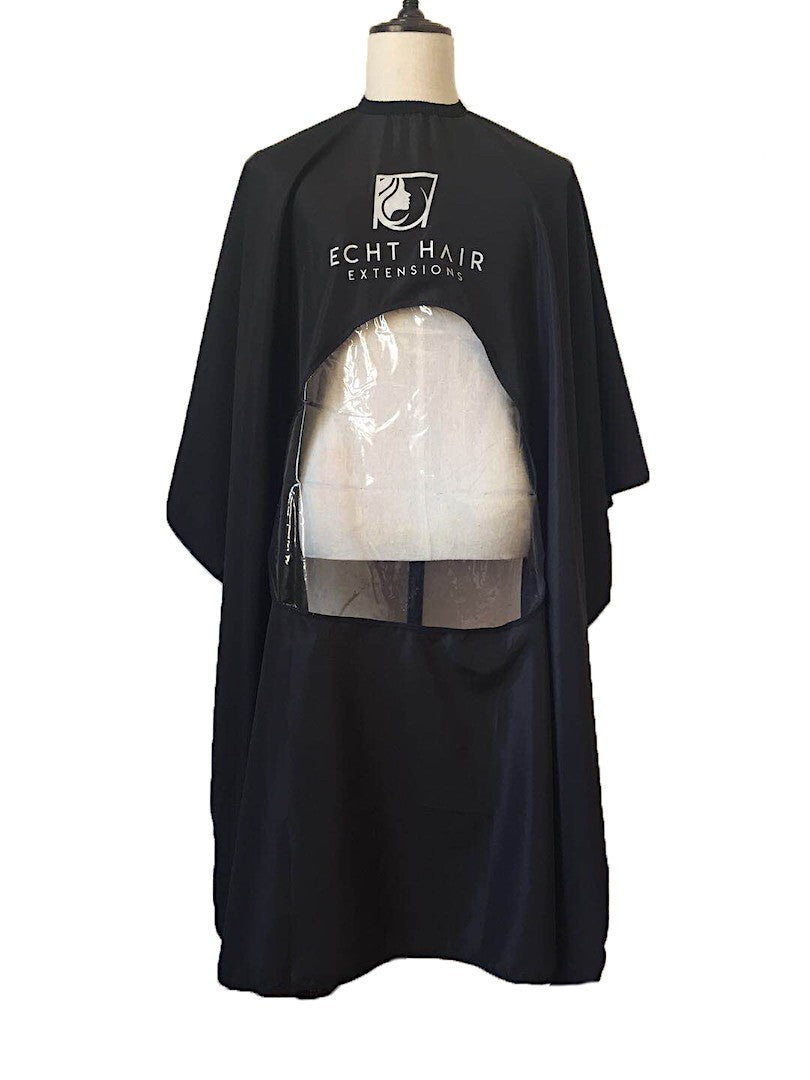 Friseurumhang mit Handy Fester