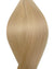Echthaarverlängerung in Haarfarbe Hell Aschblond für Keratin Bonding Extensions