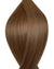 Echthaarverlängerung in Haarfarbe Hellbraun für Keratin Bonding Extensions