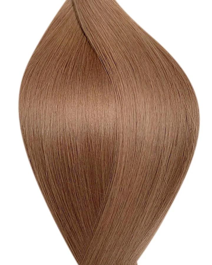 Echthaarverlängerung in Haarfarbe Honig Blond für Keratin Bonding Extensions
