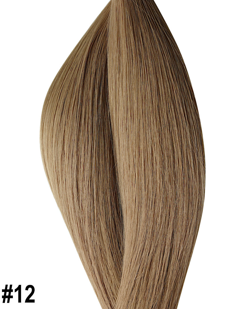 Beste Extensions in Haarfarbe Honig Blond für Microring Technik