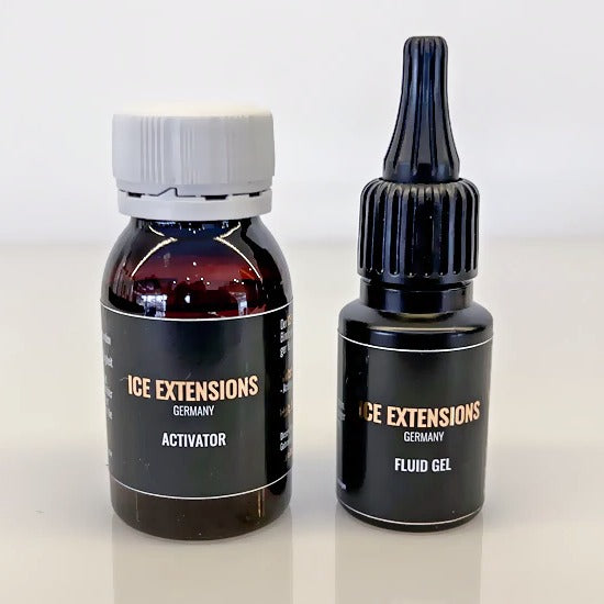 Ice Extensions Original Ice Extension Set Transparent Kleber - Echt Hair