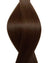 Echthaarverlängerung in Haarfarbe Kühles Braun für Keratin Bonding Extensions