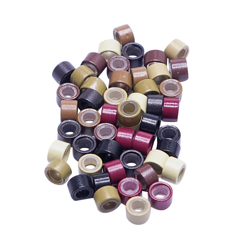 Microringe 4 mm mit Silikon für Haarverlängerung