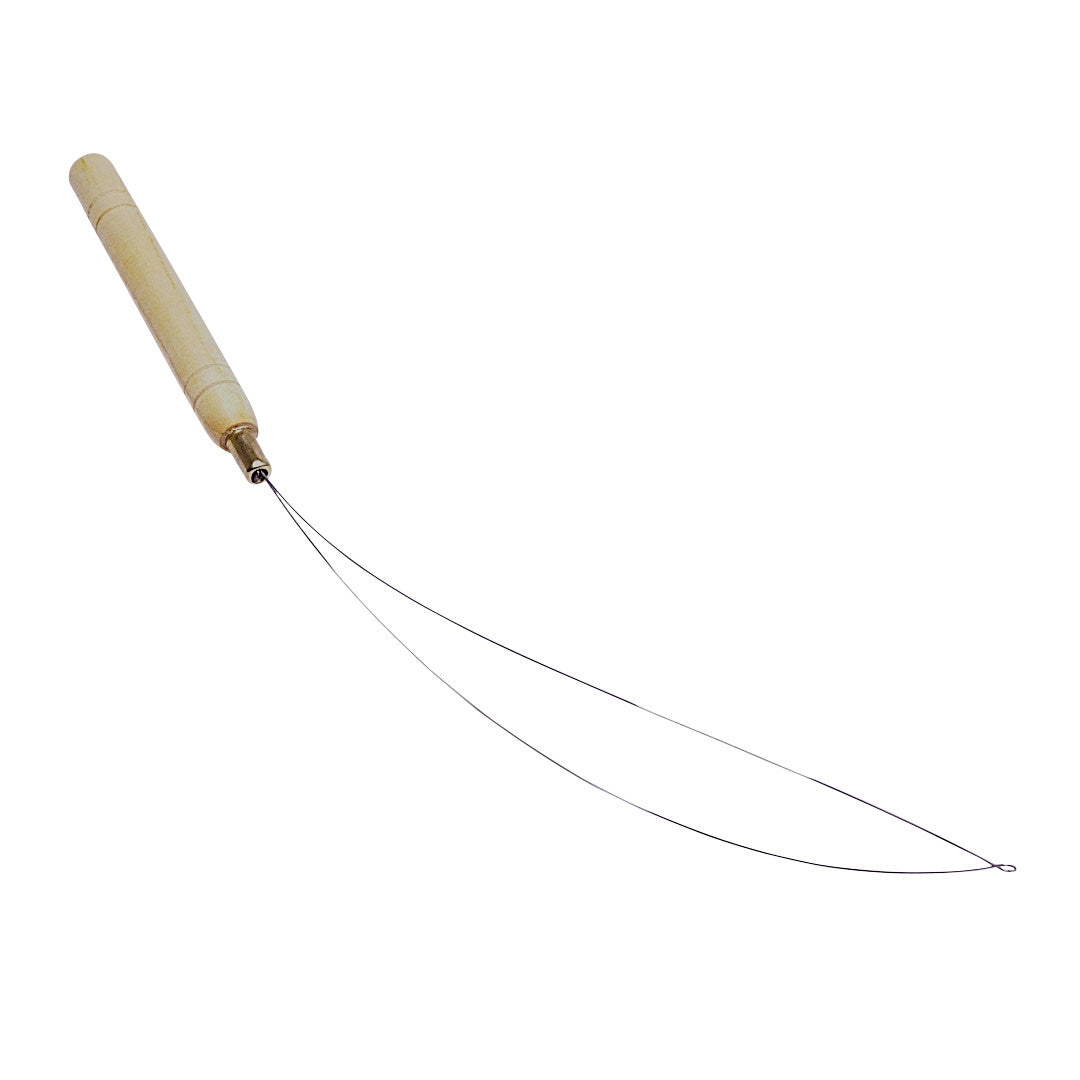 Nadel-Einfädler mit Schlaufe für Microring Echthaarverlängerung Technik